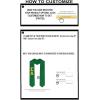 Custom Sigma Alpha Graduation Stole Sash(Kelly Green)