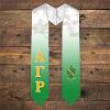 Greekgear Alpha Gamma Rho Extra Fancy Simple Greek Graduation Stole W Crest