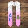 Greekgear Delta Gamma Extra Fancy Simple Greek Graduation Stole W Crest