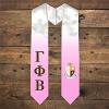 Greekgear Gamma Phi Beta Extra Fancy Simple Greek Graduation Stole W Crest