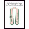 Greekgear Nursing Graduation Stole(Pink W/Kelly Green Trim)