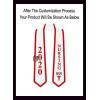 Greekgear Nursing Graduation Stole(White W/Red Trim)