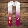 Greekgear Phi Kappa Theta Extra Fancy Simple Greek Graduation Stole W Crest