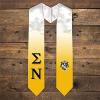 Greekgear Sigma Nu Extra Fancy Simple Greek Graduation Stole W Crest