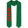 Custom Alpha Chi Omega Graduation Stole Sash(Kelly Green)