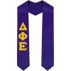 Custom Delta Phi Epsilon DPHIE Graduation Stole Sash(Purple)