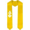 Custom Delta Phi Graduation Stole Sash(Gold)