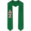 Custom Delta Zeta Graduation Stole Sash(Kelly Green)