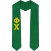 Custom Phi Chi Graduation Stole Sash(Kelly Green)