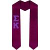 Custom Sigma Kappa Graduation Stole Sash(Maroon)