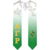 Greekgear Alpha Gamma Rho Extra Fancy Simple Greek Graduation Stole W Crest