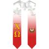 Greekgear Chi Omega Chi O Extra Fancy Simple Greek Graduation Stole W Crest