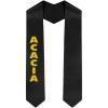 Greekgear Custom Acacia Graduation Stole Sash(Black)