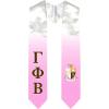 Greekgear Gamma Phi Beta Extra Fancy Simple Greek Graduation Stole W Crest