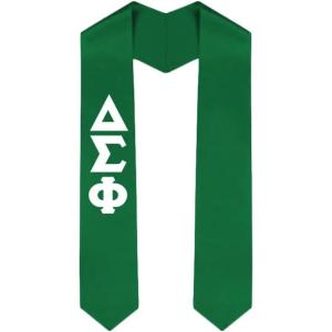 Custom Delta Sigma Phi Graduation Stole Sash(Kelly Green)