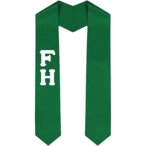 Custom FarmHouse Graduation Stole Sash(Kelly Green)