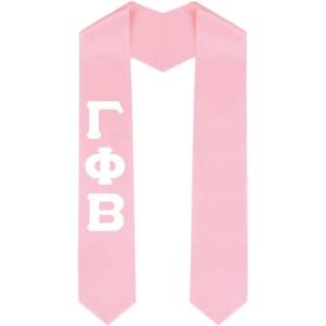 Custom Gamma Phi Beta Graduation Stole Sash(Pink)