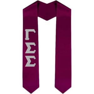 Custom Gamma Sigma Sigma Graduation Stole Sash(Maroon)