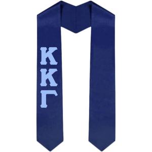 Custom Kappa Kappa Gamma Graduation Stole Sash(Navy Blue)
