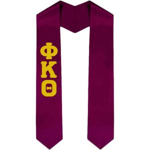 Custom Phi Kappa Theta Graduation Stole Sash(Maroon)