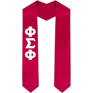 Custom Phi Sigma Phi Graduation Stole Sash(Red)