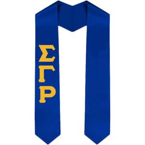 Custom Sigma Gamma Rho Graduation Stole Sash(Royal Blue)