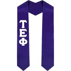 Custom Tau Epsilon Phi Graduation Stole Sash(Purple)