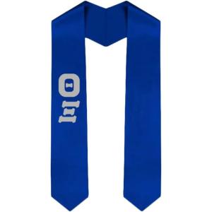 Custom Theta Xi Graduation Stole Sash(Royal Blue)