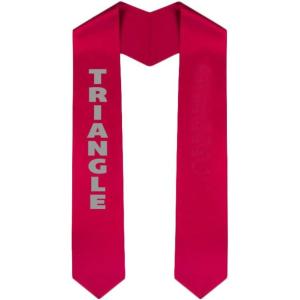 Custom Triangle Graduation Stole Sash(Red)