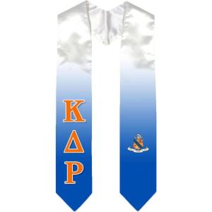 Greekgear Kappa Delta Rho Extra Fancy Simple Greek Graduation Stole W Crest