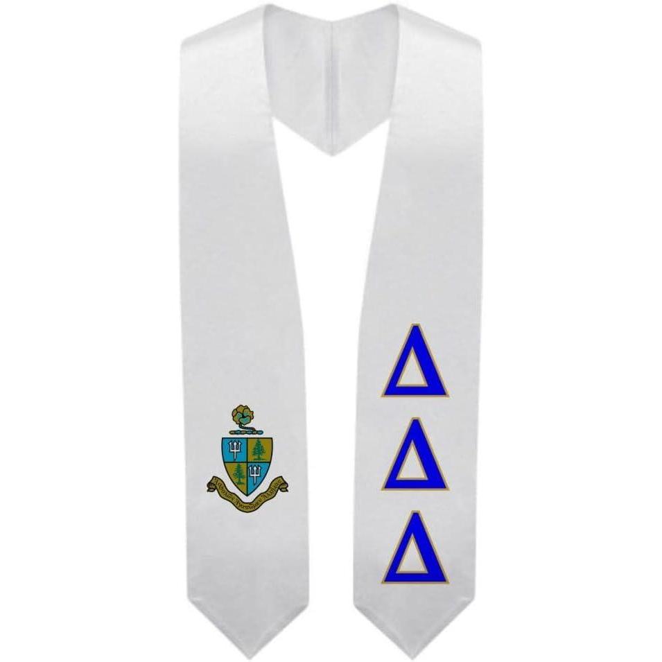 imageGreekgear Delta Delta Delta Super Crest  Shield Graduation Stole
