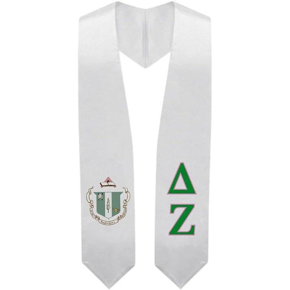 imageGreekgear Delta Zeta Super Crest Shield Graduation Stole