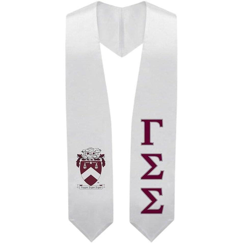 imageGreekgear Gamma Sigma Sigma Super Crest Shield Graduation Stole