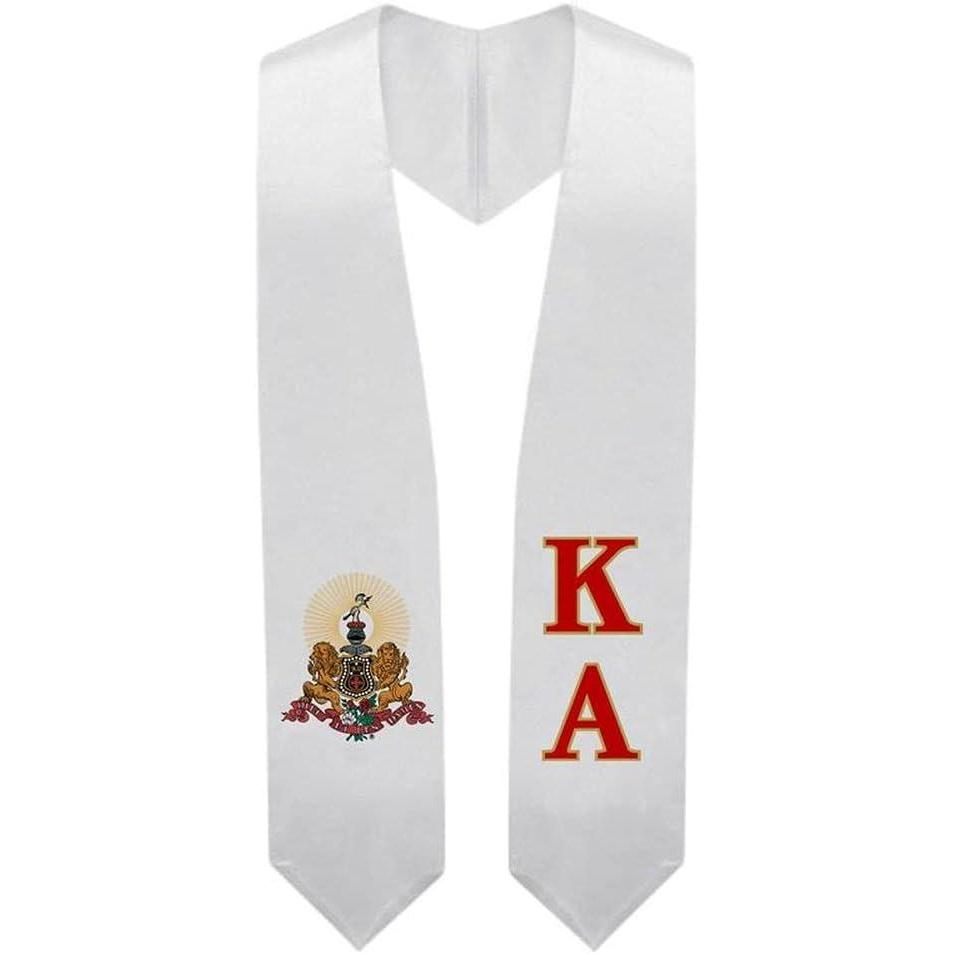imageGreekgear Kappa Alpha Super Crest Shield Graduation Stole