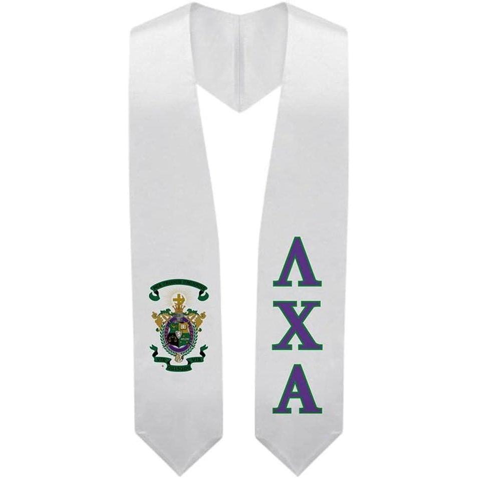 imageGreekgear Lambda Chi Alpha Super Crest Shield Graduation Stole