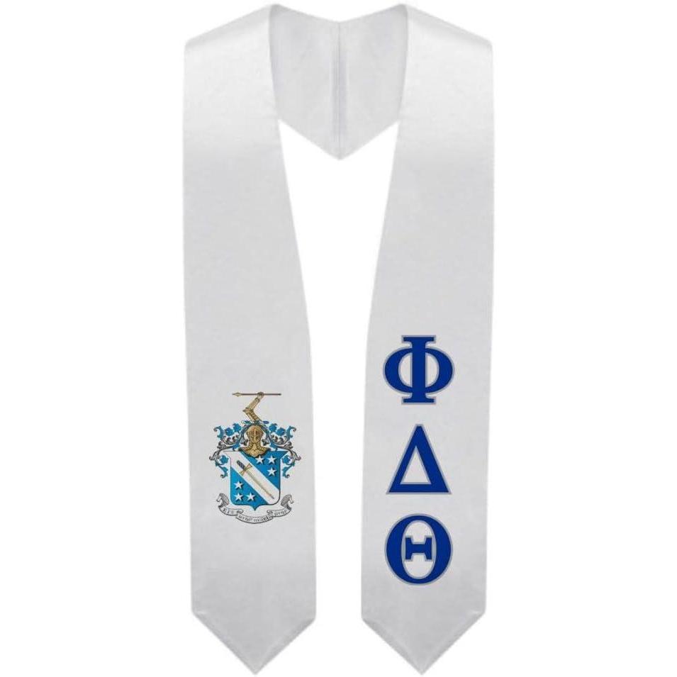 imageGreekgear Phi Delta Theta Super Crest  Shield Graduation Stole
