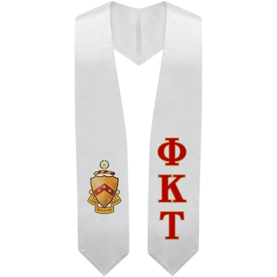 imageGreekgear Phi Kappa Tau Super Crest Shield Graduation Stole