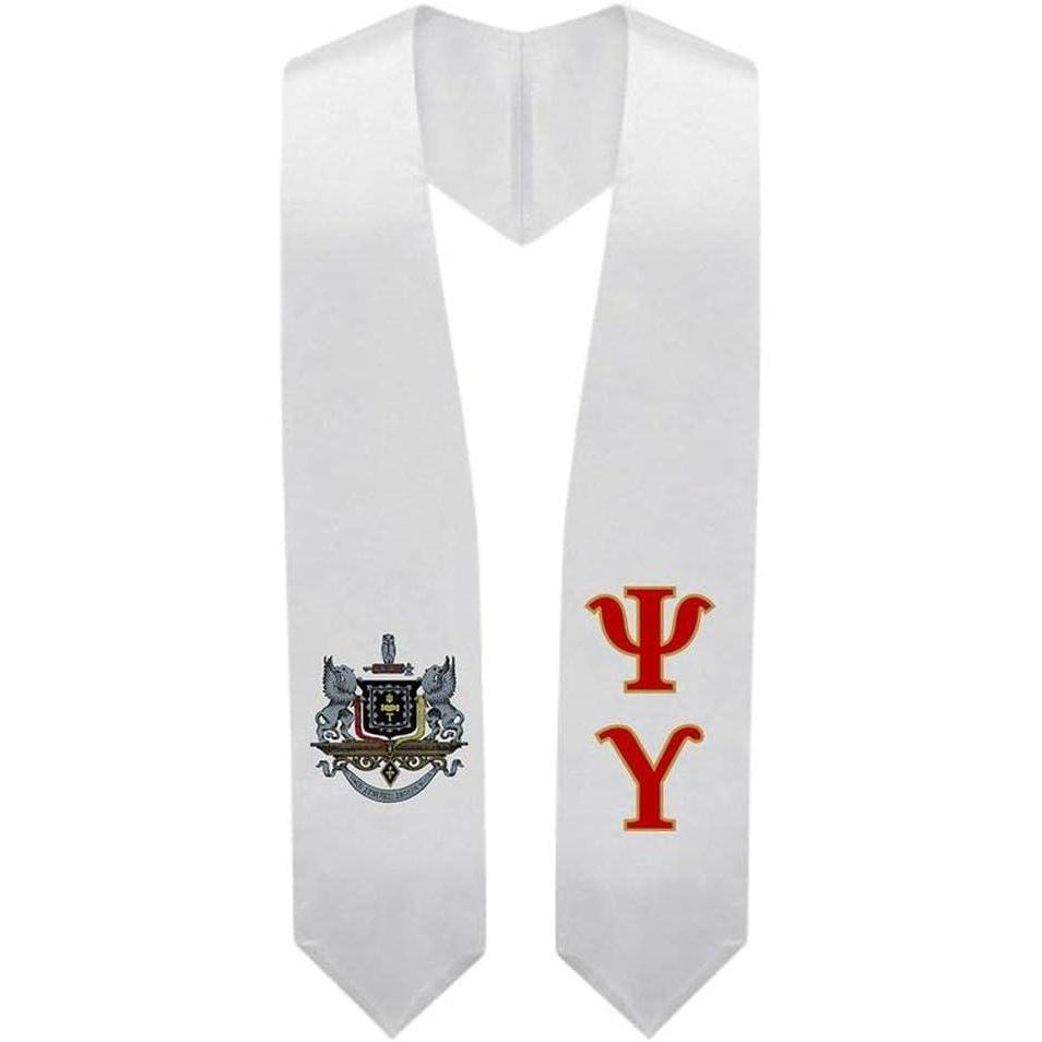 imageGreekgear Psi Upsilon Super Crest Shield Graduation Stole