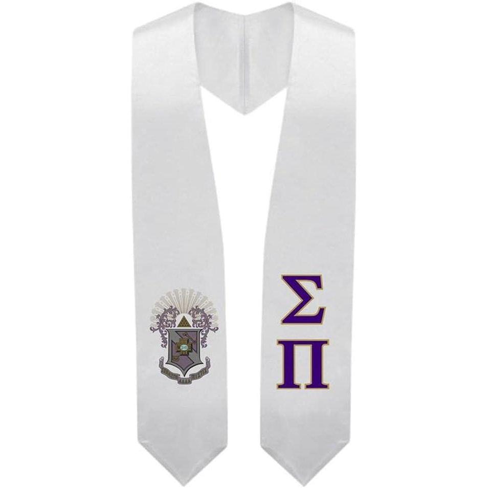 imageGreekgear Sigma Pi Super Crest Shield Graduation Stole