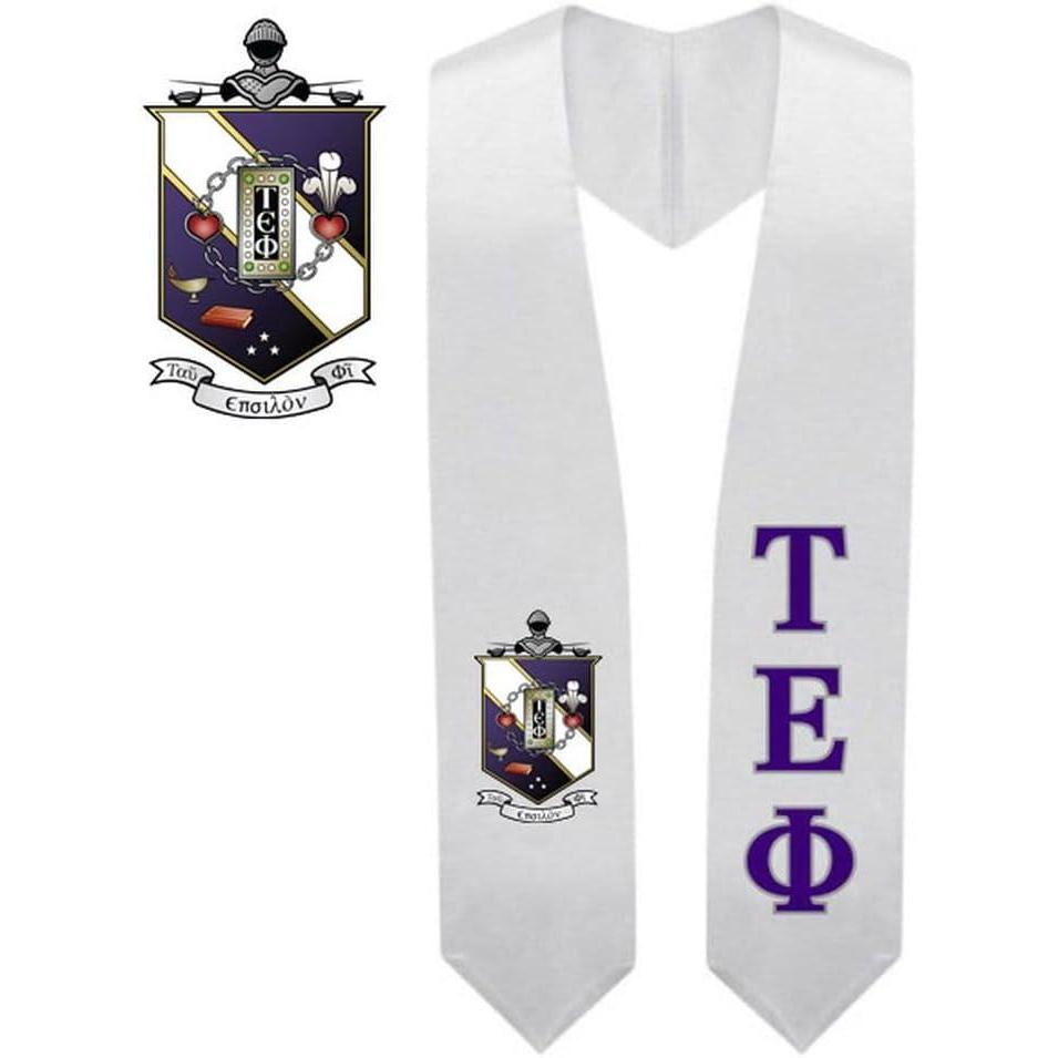 imageGreekgear Tau Epsilon Phi Super Crest  Shield Graduation Stole