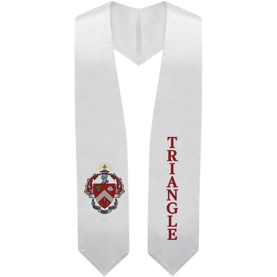 imageGreekgear Triangle Super Crest  Shield Graduation Stole