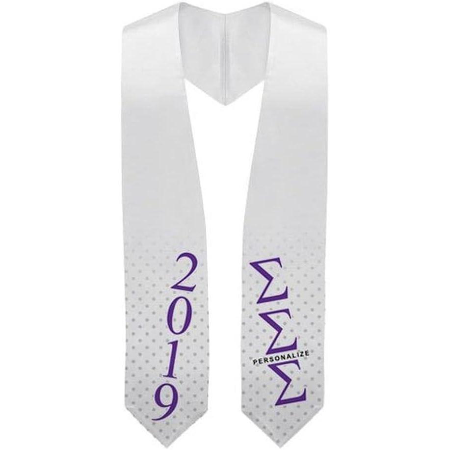 imageSigma Sigma Sigma Super Crest Shield Graduation Stole