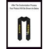 Custom Acacia Greek Lettered Graduation Sash Stole with Year(Black)