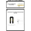 Custom Acacia Greek Lettered Graduation Sash Stole with Year(Black)