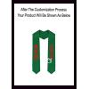 Custom Alpha Chi Omega Greek Lettered Graduation Sash Stole with Year(Forest Green)