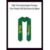 Custom Alpha Gamma Rho Greek Lettered Graduation Sash Stole with Year(Forest Green)