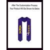 Custom Alpha Kappa Lambda Greek Lettered Graduation Sash Stole with Year(Purple)