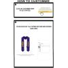 Custom Alpha Kappa Lambda Greek Lettered Graduation Sash Stole with Year(Purple)