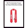 Custom Alpha Sigma Alpha Greek 2 Tone Lettered Graduation Sash Stole w/Year(Red W/White Trim)