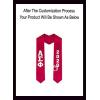 Custom Alpha Sigma Phi Greek Lettered Graduation Sash Stole with Year(Red)